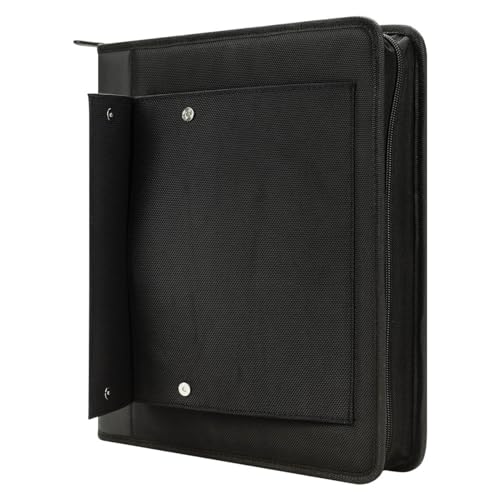 FranklinCovey - Friday Ring-Bound Binder for FranklinCovey Planners | Nylon - Zipper Binder with Handles (Monarch, Black)