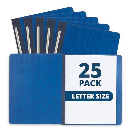 Blue Summit Supplies 25 Pressboard Report Covers, Side Fastener, Navy