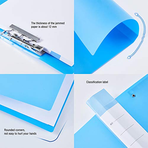 Clipboard Plastic Report Folder Folder Date Organization Date Storage Box A4 and Case Size Binder for CV/Appointment/Interview (10 packs) Office Storage Box