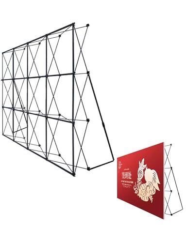 YDBMY Portable Pop Up Display Stand - Foldable Pull-Out Frame for Multi-Function Backdrop, Ideal for Annual Meetings, Corporate Events & Exhibitions