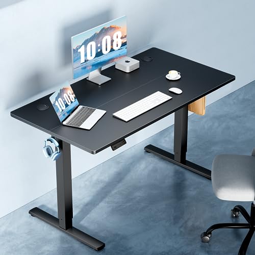 DUMOS 40 Inch Electric Standing Desk, Memory Adjustable Home Office Desk
