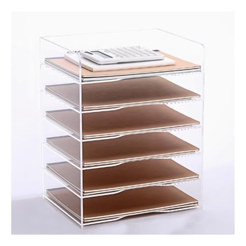 File Classification Organizer, 3/4/5 Layer Desktop File Organizer, Paper Sorter, Desktop Student Bookshelf, Paper Locker for Home, Classroom, Office, School(5tier)