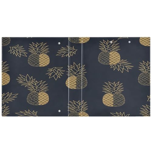 Xpdkjwd Pineapple Theme 3 Ring Binder Can Hold 200 Letter Size Binders, Suitable for Home, Office, Dormitory, 2Pcs