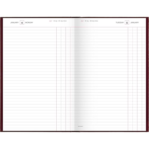 AT-A-GLANCE 2027 Daily Planner, Standard Diary, 7.75" x 12" Journal with Checklist, Hardcover, Red (SD3771327)