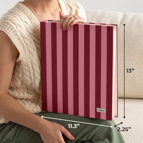 DailyDocs Document Organizer Binder for Important Papers & Passports, Sangria