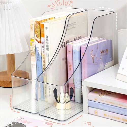 File Rack Magazine File Holder - Office Acrylic Desktop Document Folder Journals Organizer Racks Letter Trays