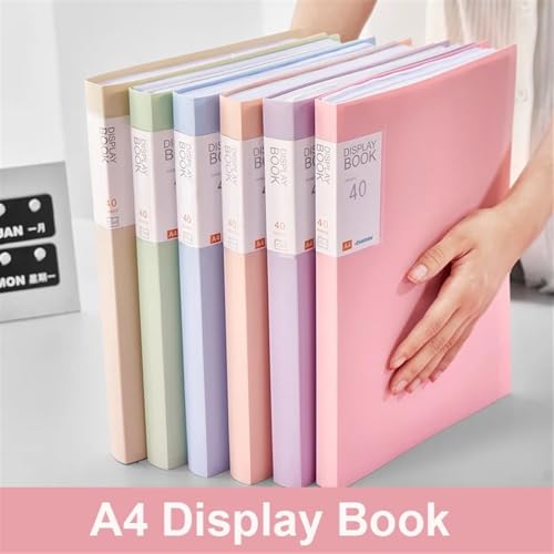 Filing Envelopes 30/60 Pages File Bag A4 Transparent Binder File Folder Storage Student Test Paper Classification Organization Office Supplies(Beige,Large)