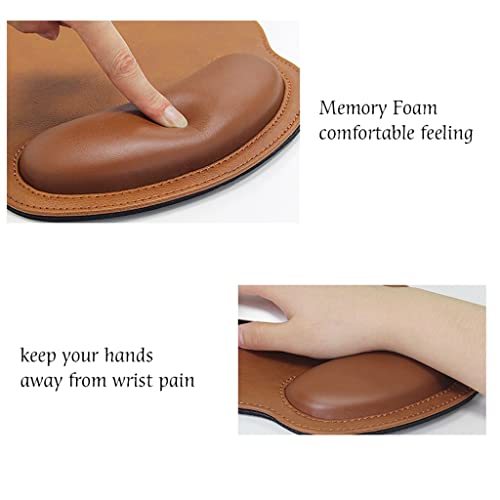 BBYYDS Leather Pad Wrist Support Keyboard Mat Rest Office Mice Gamer Mosue Pads