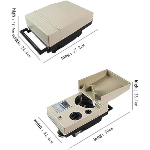 Coin Counter & Coin Sorters with LCD Display,Compact Portable Coin Counter Coin Sorter Machine