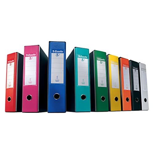 Esselte Eurofile Lever Arch File with Plastic Cover - Protocol Format Dorso 8 cm Blue