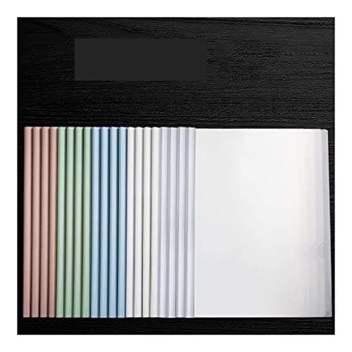 Plastic Folders,Budget Binde, File Folder,Report Covers with U-Type Sliding Bar (60 Sheet Capacity), Office School Supplies Transparent Resume Presentation File Folders Files Organizer (Color : D) (C