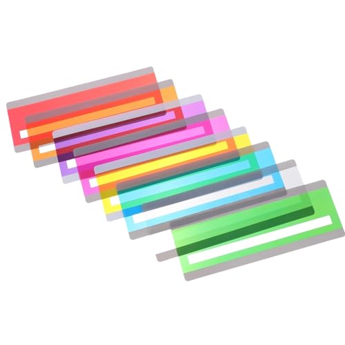 Guided Reading Strips 100 PCS Colorful Bookmark Reading Tracking Rulers Guided Strips Highlight Colored Overlays for Students