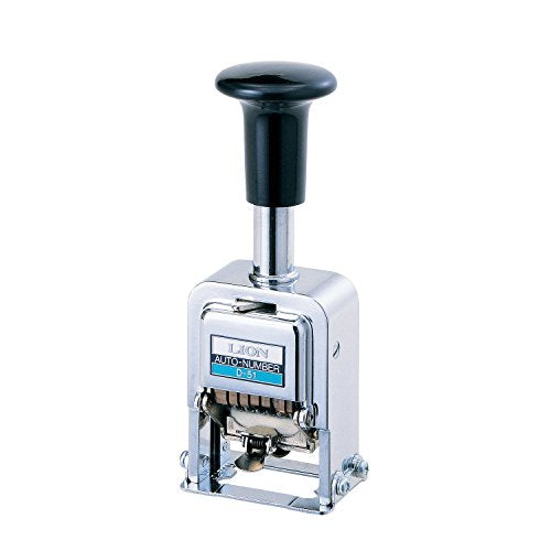 Lion Pro-Line Heavy-Duty Automatic Numbering Machine, 5-Wheel, Roman (D-52)