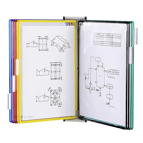Padfolio Portfolio, Office Wall Organizer, Metal Desktop Flip Display Folder