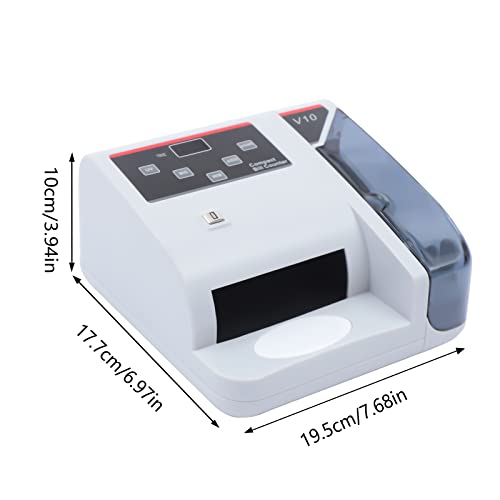 Unnsiapit Money Counter Machine, Cash Counter Bill Counting Machine with Counterfeit Detection & Digital Display for Multi-Currency, Add Mode, Counting Speed 600 PCS/MIN