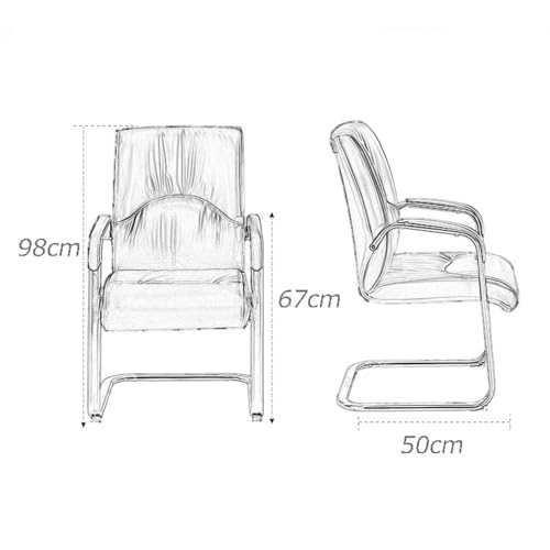 LICONG-2019 Office Chair Stylish Simple Conference Chair Household Computer Chair Morning Fair Guest Chair PU Leather Armchair Gaming Chair