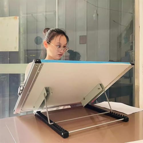 Vdniduir Architecture Drafting Board, Tabletop Drawing Board, with Ruler & Parallel Bar, Drafting Tools,for Students and Professionals (60 * 45cm)