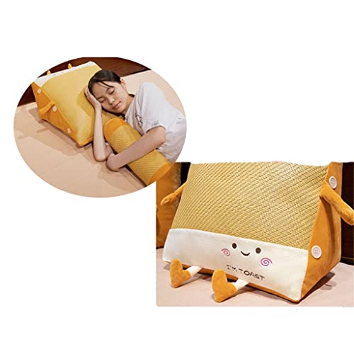 AFPSDLFJDLS Seat Bed Back Cushion Pillow Waist Protection Triangle Large Sofa Removable and Washable