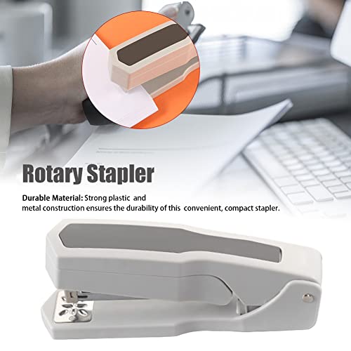 PMFNVXUW Rotary Stapler Portable School Stationery Desktop 25 Sheet Binding Supplies Bookbinding Machine Book Sewer Easy Operate Stapling