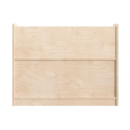 Classroom Essentials Commercial Grade Modular 2 Shelf Wooden Classroom Display Shelf, Natural