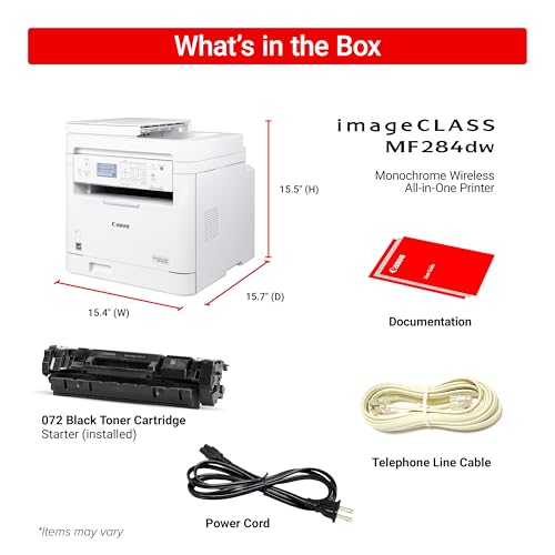 Canon imageCLASS MF284dw Multifunction Wireless Monochrome Laser Printer