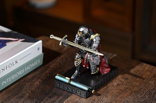 Medieval Templar Vanguard Officer Knight Pen Holder Desk Organizers Iron