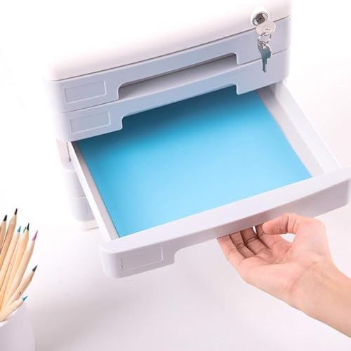 NUHSLF File Cabinet Storage Drawer Desk Unit Organizer Chest of Drawers with Locking File Cabinet