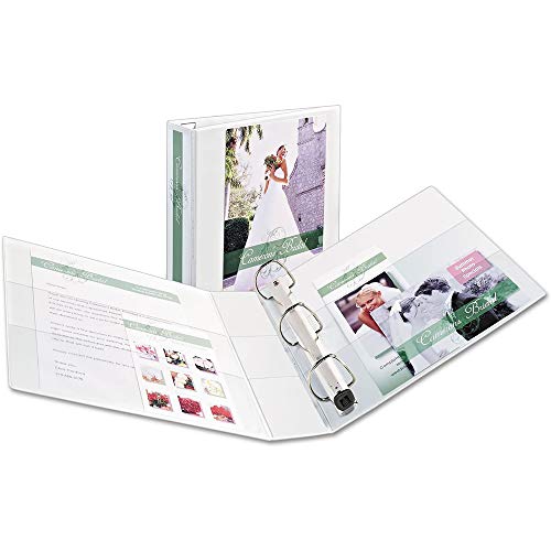 12 Avery Extra-Wide EZD Reference View 3-Ring Binders, 2 Capacity, White, EA - AVE01320