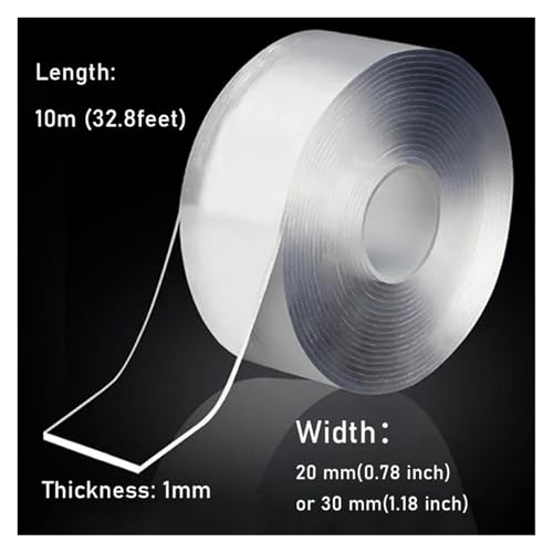 Double Sided Tape 10m 32 feetTransparent Gadgets for Home Adhesivos Interiores Decor Tapes(3cm(1.18inch))