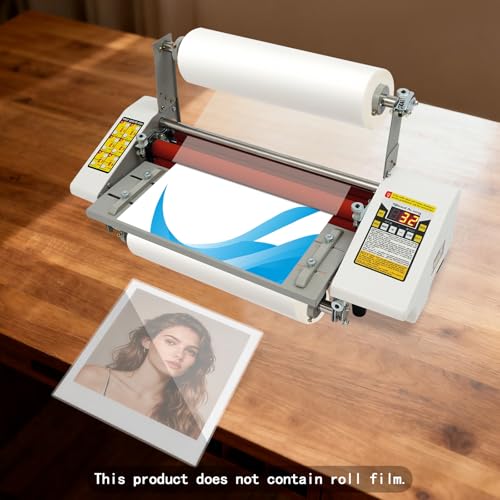 Laminator Machine, Digital Thermal Roll Laminating Machine, 110V Roll Laminator, for School Office Commercial Use