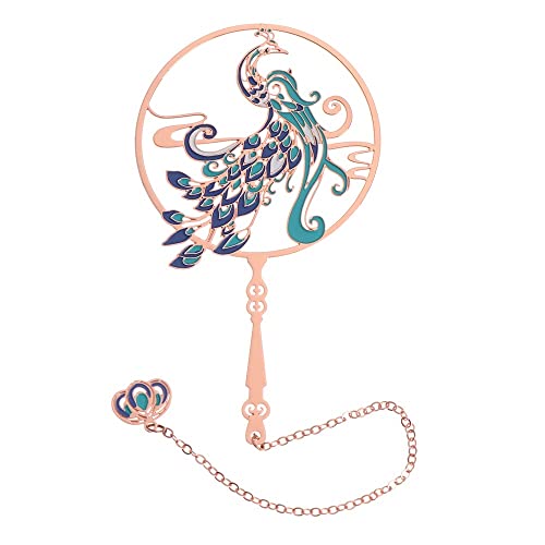 Bookmark Metal Creative Bookmark, Chinese Style Unique Hollow Out Bookmarks with Tassel Book Marker Clip Reader Student Office School Stationery Supplies Metal Bookmark (Color : 4) (11)