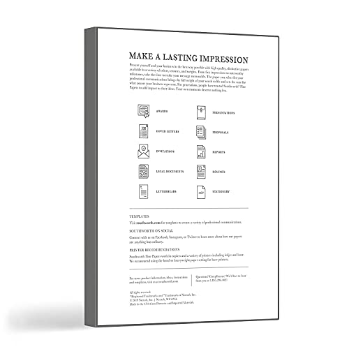 Southworth - SOURD18CF - 100% Cotton Resume Paper