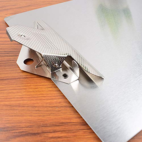 A4 Stainless Steel Storage Clipboard - File Binder for Nurses, Students and Offices - Durable & Convenient
