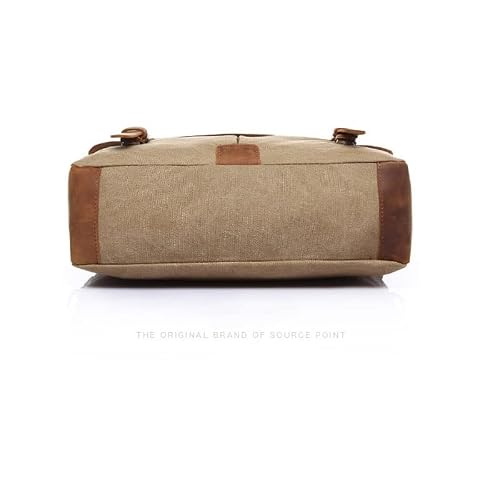 XIXIDIAN Canvas Messenger Bag for Men Travel Satchel Shoulder Bag Laptop Bag Briefcase Business (Color : C, Size : 36x10x8cm)