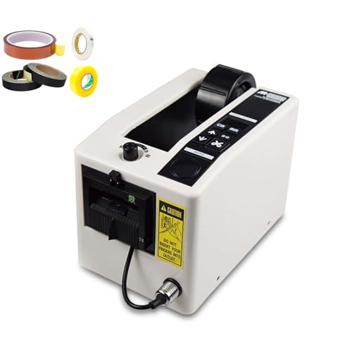 Automatic Adhesive Cutting Machine, Industrial Electric Tape Dispenser, 7-50mm Width, 20-999mm Length Range, Digital Display, for Adhesive Tapes, Factory, Warehouse, Office