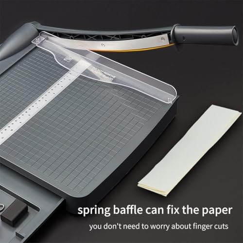 Storage Paper Cutter Cm and Inches Dual Purpose Paper Cutter Drawer Storage 12‘' Cut Length 16 Sheet Capacity