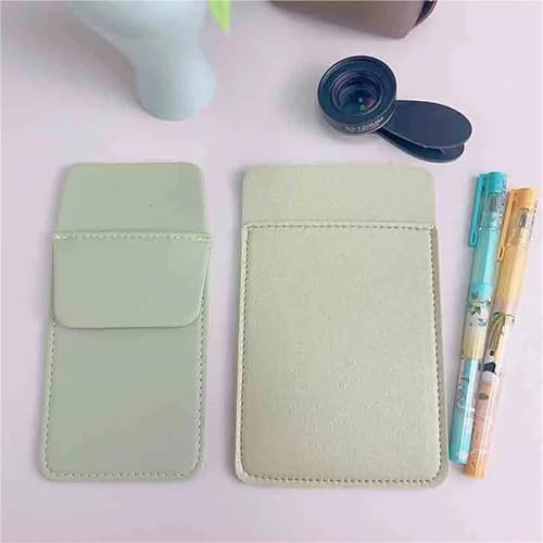 Dnyucen 5 Pc Double-Layer Leak-Proof Pen Pouch PU Leather Pocket Protector Large Capacity Pencil Case(Color09)
