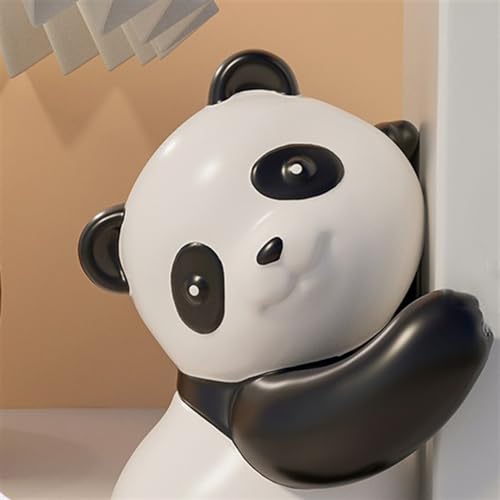 Book Organizer Panda Book Ends Decorative Resin Bookends 1 Pair - for Shelves Sturdy Stop for Home Office School