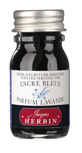 Herbin 18700T - Set of 5 bottles of 10ml scented ink for fountain pens and roller pens, assorted colours and fragrances