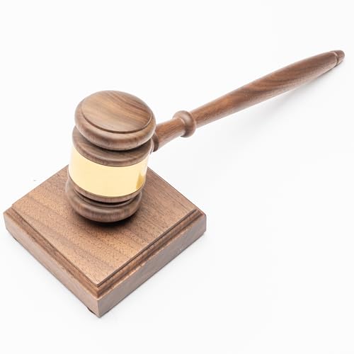 Personalized Walnut Gavel w/Square Sound Block