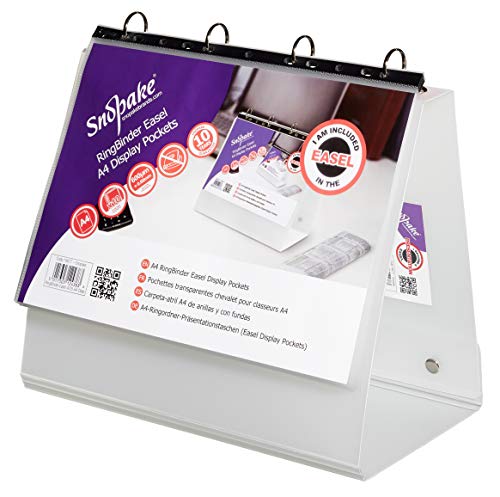 Snopake A4 Landscape RingBinder Easel – Clear [Pack of 5] Ref: 14617