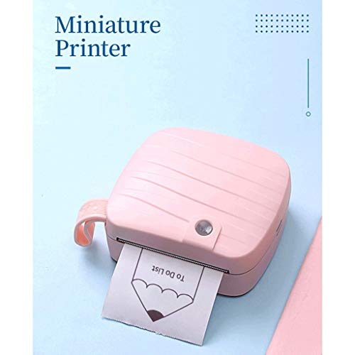 MVUYO Sticky Note Printer, Inkless Thermal Printer, Connection Thermal Sticker Receipt Printer Compatible(Black)
