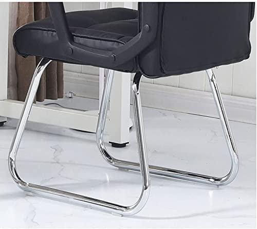 Sturdy Office Chair Office Chair Pu Faux Leather Desk Chair Ergonomic Computer Chair with Armrests Comfortable Managerial Chairs Executive Chairs Good Stability