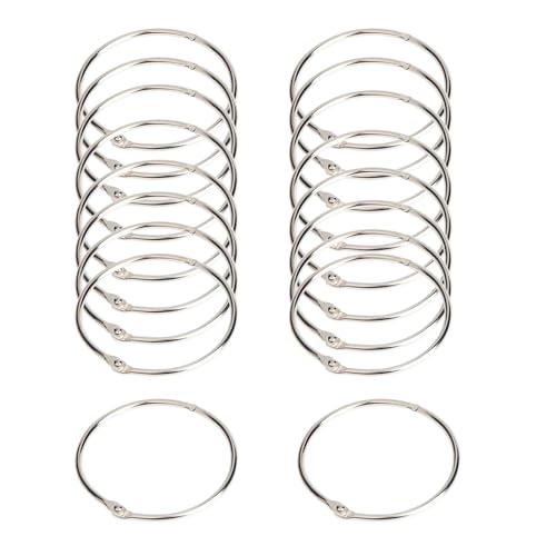 Binder Rings, Binder Rings, 30pcs Metal Book, Loose Leaf 20mm/25mm/32mm/40mm/50mm Binding Memo(32mm)