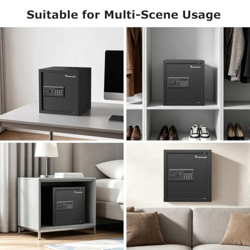 Bonsaii Security Safe Box With Keypad Lock 1.2 Cu.Ft for Cash Jewelry Home