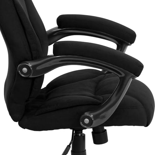 Flash Furniture High Back Microfiber Executive Office Chair, Black