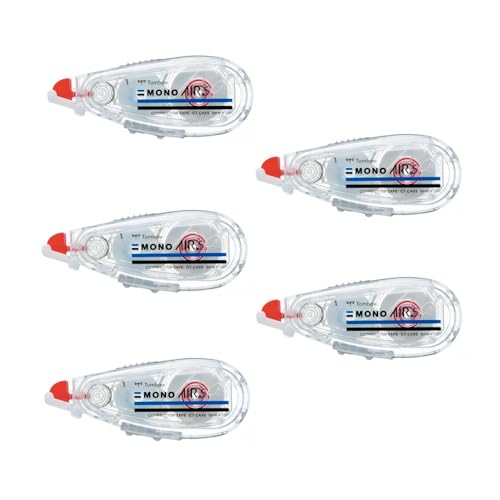 Tombow Pencil Mono Air CT-CAX5-5P Correction Tape, Refill Type, 0.2 inches (5 mm), 5 Pieces