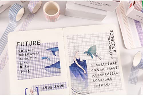 60 Rolls of Slim Washi Tape Gift Box Set, 15Mm Wide 16.4 Ft Long Colored Decorative Thin Masking Tapes for Arts, Children Gifts, Bullet Journals, Scrapbooking DIY,B
