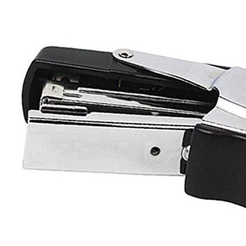 KLJUHGTR Clip-On Stapler for 20-Page Heavy-Duty Desktop for Office Staplers (Black)
