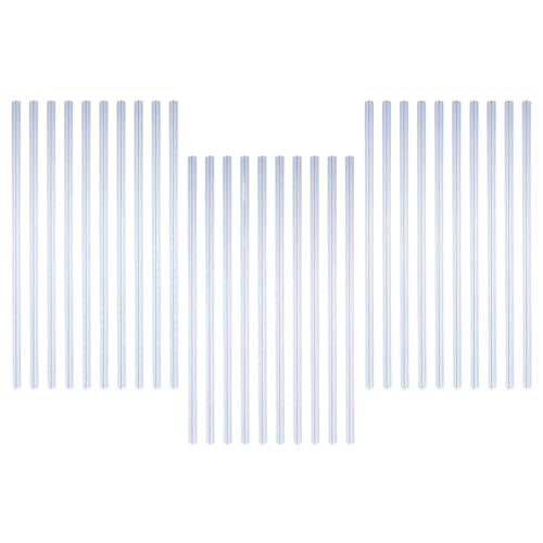 Binding Bars 60Pcs Transparent Pull Rod Clip Slide Binders for Book Document Binding Folder Sturdy Plastic Bars